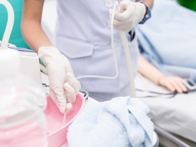 MA während Absaugung